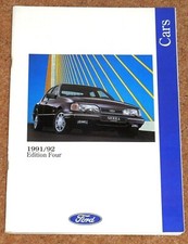 1991-92 FORD CARS Brochure inc