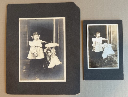 Two cabinet photographs violet - two,