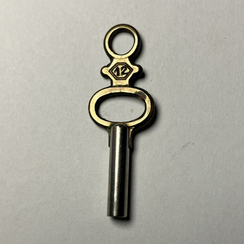 Clock key metal brass - no.,