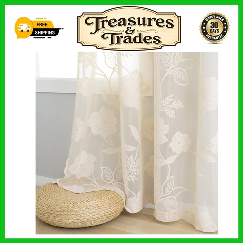 Elegant floral lace - lace, sheer