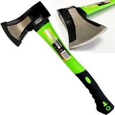 1KG Hand Axe with Fiberglass Handle Non Jam Splitting Wood Log Cutter Tool