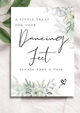 Wedding sign (physical item) flip flop/ slipper sign