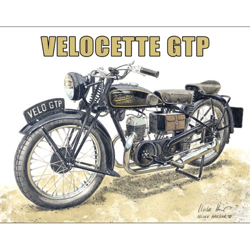 Velocette gtp 1932 tin - 1932, sign