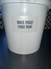 Paintmaster White Acrylic Picket Fence Paint 5Lts Quality Paint
