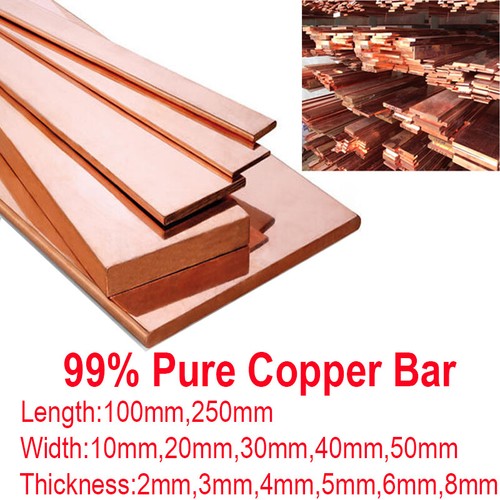 Pure copper strip flat bar - flat,