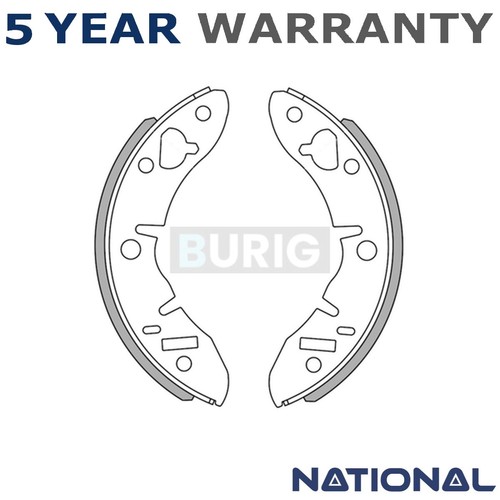 Burig rear brake shoes set - burig,