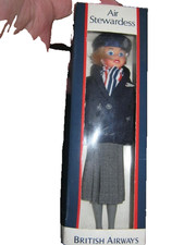 British Airways Air Stewardess Doll - Very Good Condition - with original box