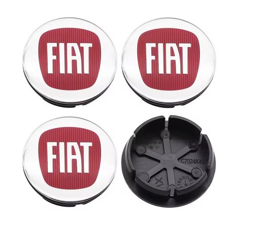 Fiat alloy wheel center cap - 4x,