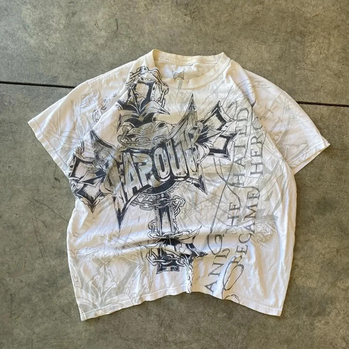 Men y2k graphic shirt - y2k,