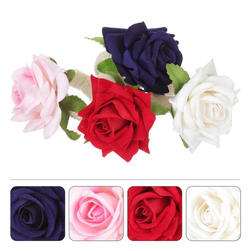 Pcs rose napkin ring - 4,