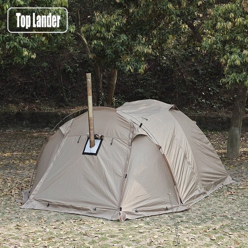 Person winter camping - 2, tent
