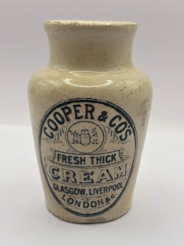 Old advertising cream - , pot