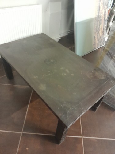 Moroccan oblong wood table - moroccan,