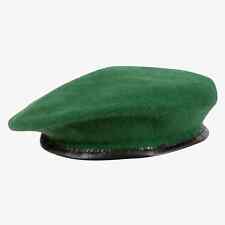 British Army Beret Hat 100% Wool with Leather Band Soldier Military Navy Cadet