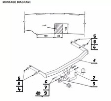 Swan Neck Tow Bar For SEAT Ibiza 3/5 Doors Hatchback (2002-2008) S-146