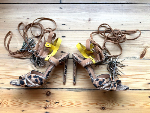 River island leather strappy - leather,
