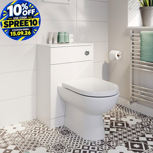 Back wall toilet unit - wall,