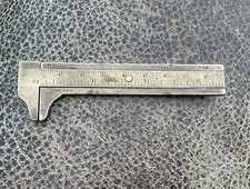 Vintage brass caliper gauge rule No 1466 by J Rabone & Sons