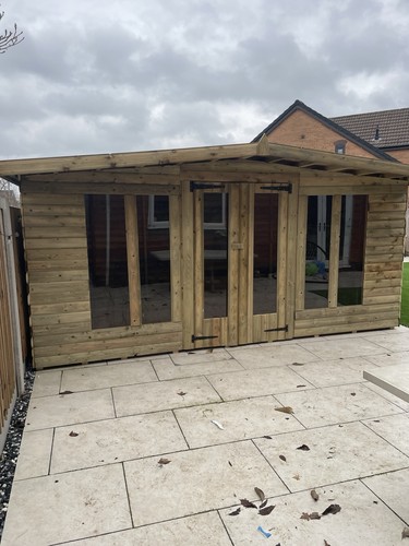 14x6 pent summerhouse made