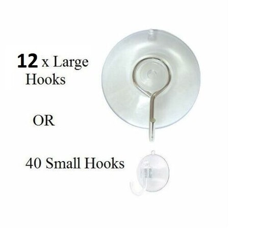 Clear suction cup hooks - suction,