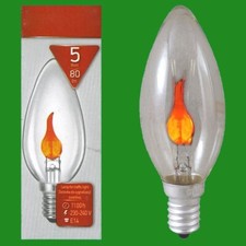 6x 5W Clear Flicker Flame