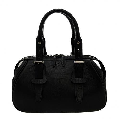 Burberry handbag black - black, leather