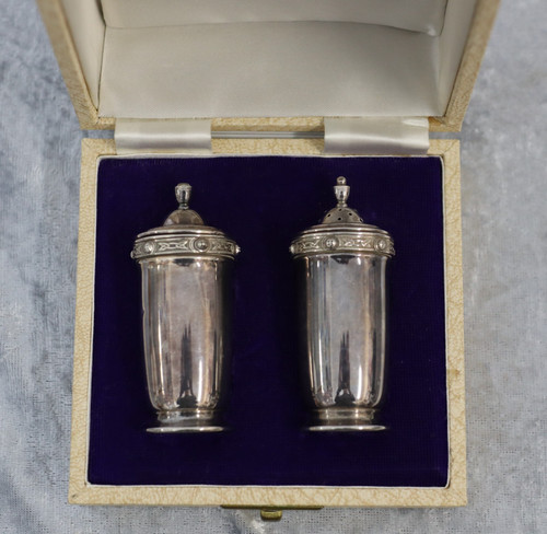 Sterling silver salt pepper - sterling,