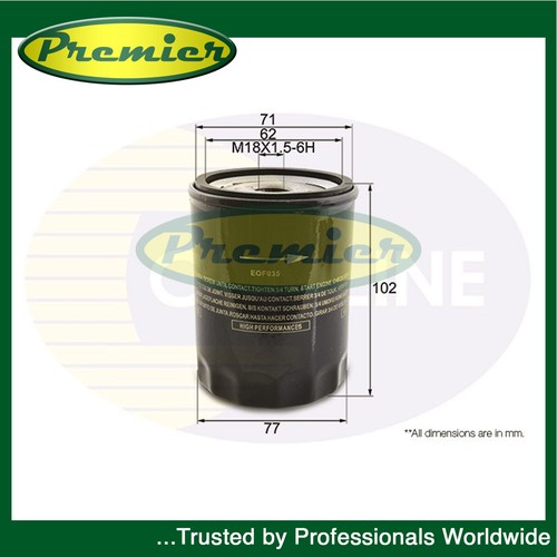 Premier oil filter fits - premier,