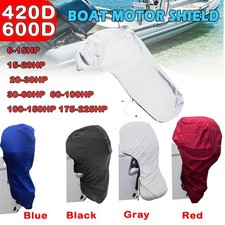 6-225HP 420/600D Full Waterproof Outboard Boat Engine Motor Cover Protection Bag