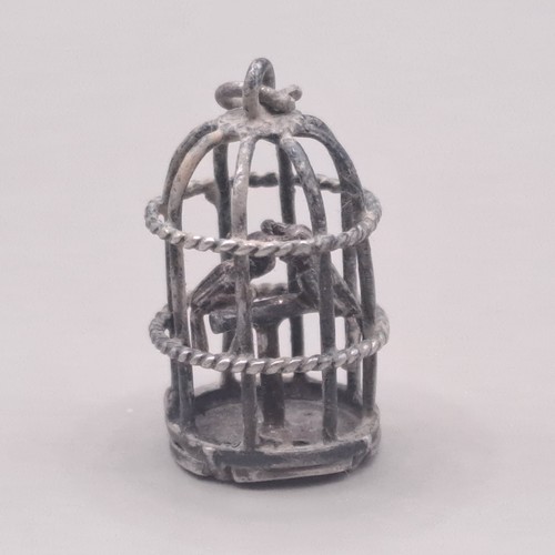 Antique silver cage - antique,