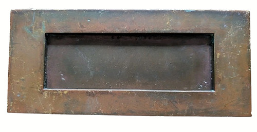 Vintage brass letter box - vintage,