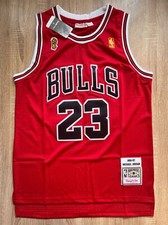 #23 Michael Jordan NBA RED Jersey Chicago Bulls Authentic Vintage
