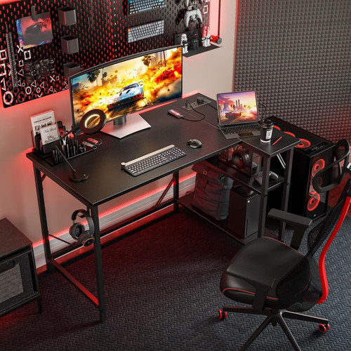 Shaped gaming desk - l,