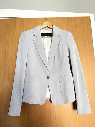 Zara blue and white pinstriped - zara,