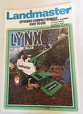 LANDMASTER Lynx Rotovator - Rear Tine Tiller Original 1980s Sales Brochure