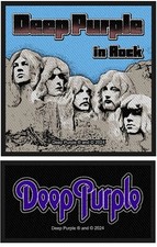 DEEP PURPLE official merchandise - SEW-ON PATCH - IN ROCK LOGO