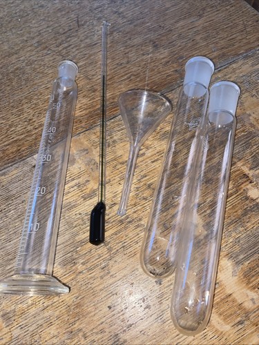 Vintage laboratory glassware