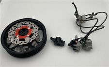 Pit Bike Supermoto Complete Front Twin Floating Disc Kit For Symoto, 12" Wheel