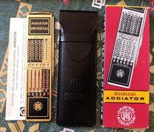 ADDIATOR UNI-LUX No.55 calcolatrice meccanica vintage