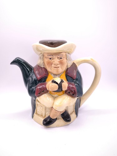 Tony wood toby jug - wood, teapot