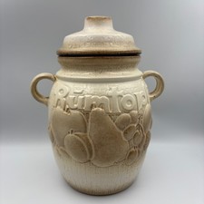 Rumtopf Fruit Jar West German 820-28 With Lid Light Cream Colour 30cm Vintage