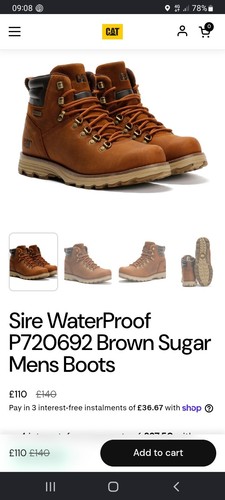 Mens caterpillar boots size - mens,