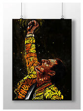 FREDDIE MERCURY POSTER PRINT ABSTRACT ART MUSIC LEGEND A3 A4 SIZE FREDDY MERCURY