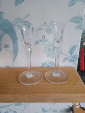 Royal Brierley Crystal tall candlestick candleholders