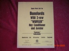 SPARE PARTS LIST FOR BAMFORDS W 50 WUFFLER MARCH 1965