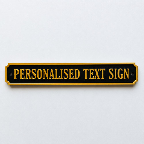 Personalised text sign - personalised, –