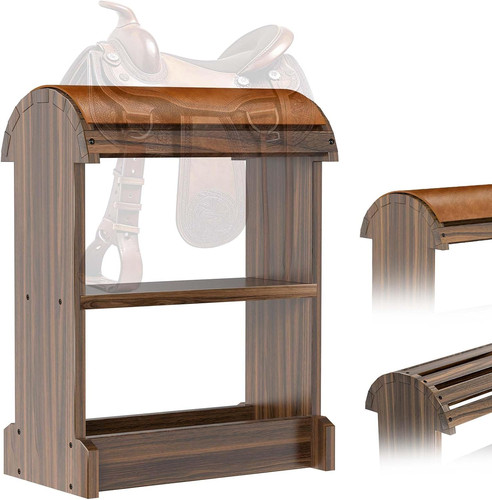 Extra large wood saddle rack - extra-large,