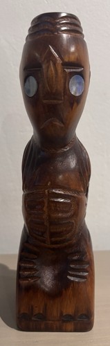 Vintage carved kauri - carved, wood