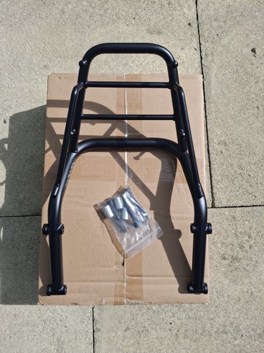 Black rear luggage - black, rack