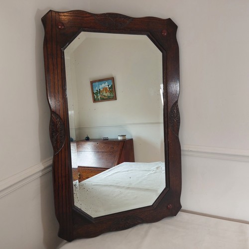 Wall mirror carved - wall,